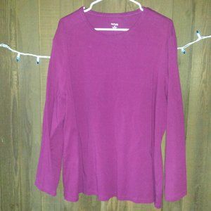 Magenta Long Sleeve Top